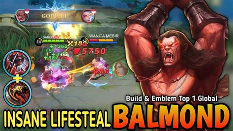 Insane Lifesteal Balmond Best One Shot Lifesteal Build Emblem