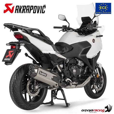 Akrapovic Exhaust Approved Titanium Slip On Honda Nt