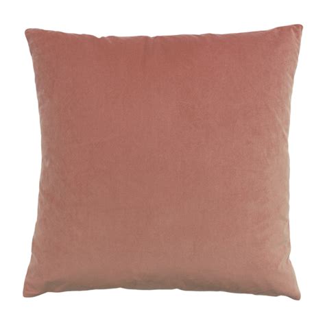 Paoletti Palm Grove Blush And Navy Velvet Jacquard Cushion Wilko