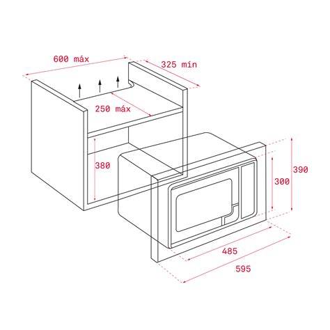 Dimensiones De Un Microondas