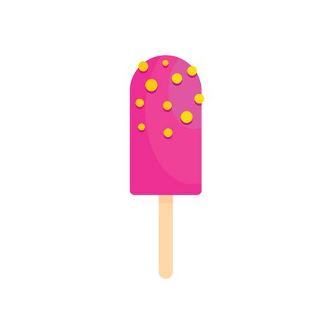 Light Pink Ice Cream Icon Flat Style 14629421 Vector Art At Vecteezy