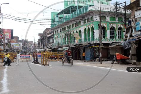 Image Of A View Of Closed Jama Masjid On The Occasion Of Eid Al Adha