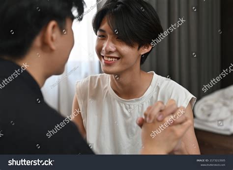 Close Gay Couple Holding Hands Together Stock Photo 2173213505 Shutterstock