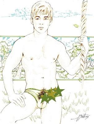 Male Nude Gay Interest Oriental Jungle Original Not A Copy By Mario