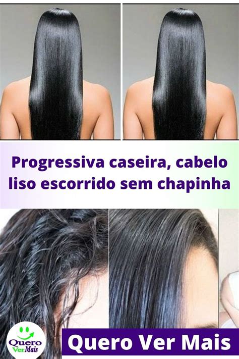 Progressiva Caseira Cabelo Liso Escorrido Sem Chapinha Cabelo Liso