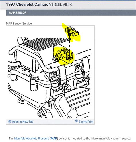 Where Is The Map Sensor Located Getting A Lean Code And Thinking