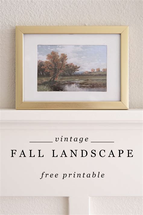 Fall Painting- Countryside Landscape Free Printable | Free printable ...