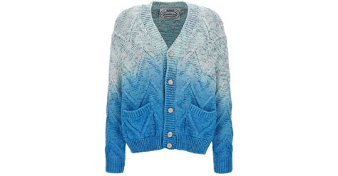 Missoni Degrade Cardigan Sweater Cardigans In Blue For Men Lyst