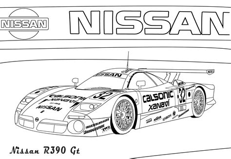 Skyline Car Coloring Pages