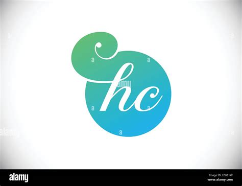 Initial Monogram Letter H C Logo Design Vector Template Hc Letter Logo Design Stock Vector