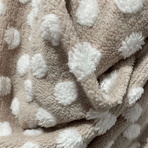 Tecido Carneirinho Poa Jacquard Nude Armazem Das Malhas