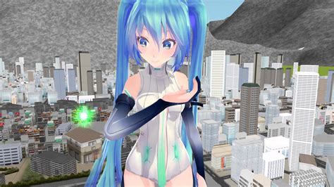 MMD Giantess Miku YouTube