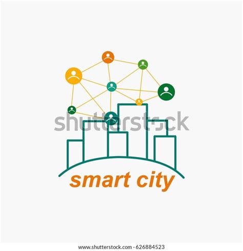 Smart City Logo Vector Template Stock Vector (Royalty Free) 626884523 ...