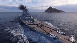 Warship Firing Multiple Artilleries Gifdb