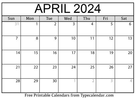 Printable Calendar April May 2024