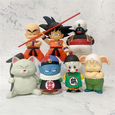 14 21cm Anime Dragon Ball Z Figure Son Goku Kuririn Chiaotzu Uron Pilaf