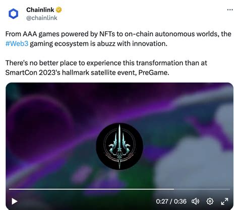 3A 链游 AbyssWorld 受 Chainlink 邀请参与 SmartCon 2023 PreGame 线下展 腾讯新闻