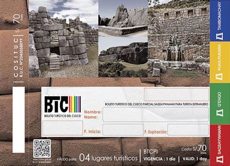 Boleto Turístico Cusco The Complete Guide Travel Information