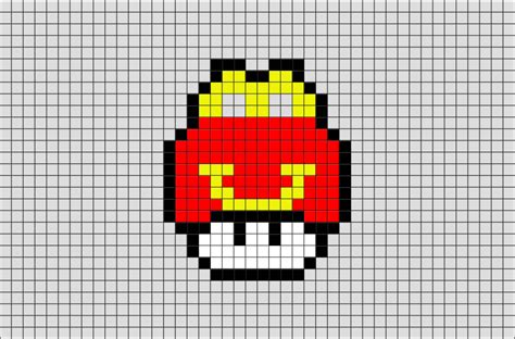 8 Bit Pixel Art Mario Mushroom