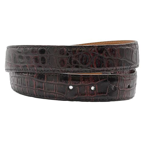 Black Cherry Alligator Belt Handmade Luxury Belts Tom Taylor Tom