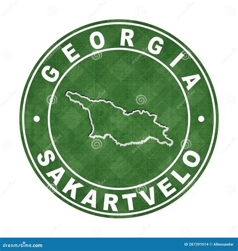 Map Of Georgia Football Field Stock Illustration Illustration Of