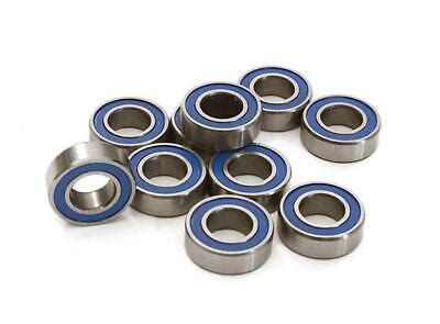 Low Friction Blue Rubber Sealed Ball Bearings X X Mm For Rc