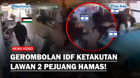 TENTARA ISRAEL KOCAR KACIR KETAKUTAN Ditembaki 2 Pejuang Hamas Saat