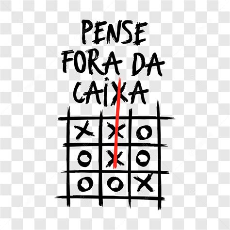 Lettering Pense Fora Da Caixa Eps Png [download] Designi