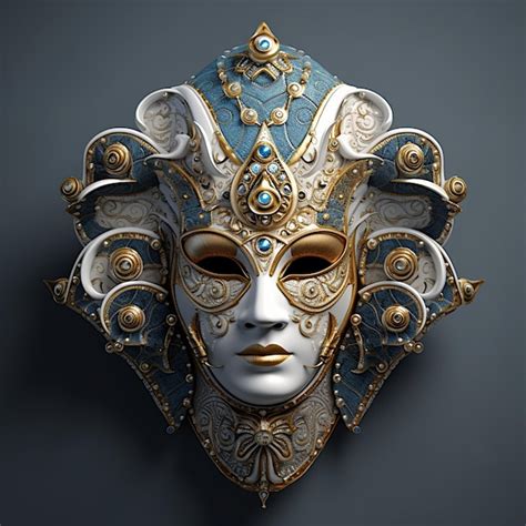 Premium Ai Image Venetian Carnival Mask And Clothing