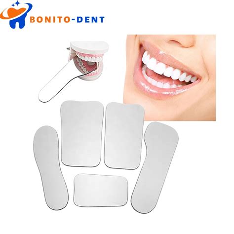 Dental Orthodontic Double Sided Mirrors Reflector Glass Photography 