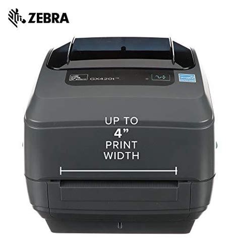 Zebra - GX420t Thermal Transfer Desktop Printer for Labels, Receipts ...