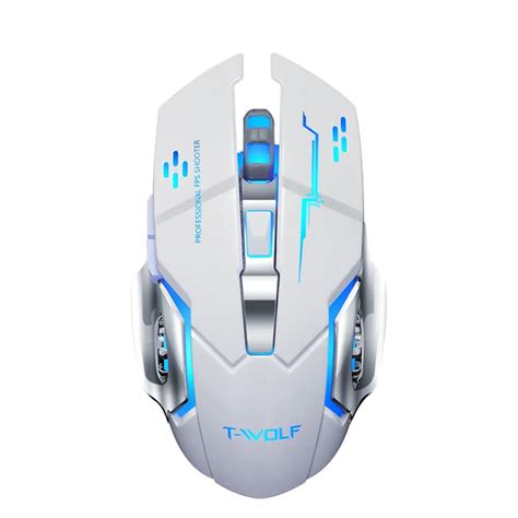 Мышь беспроводная, бесшумная игровая T-Wolf Q13 с аккумулятором и ...