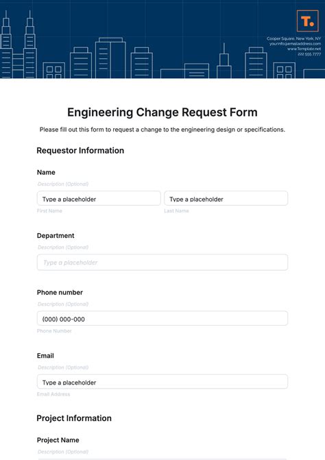 Free Change Request Form Templates To Edit Online