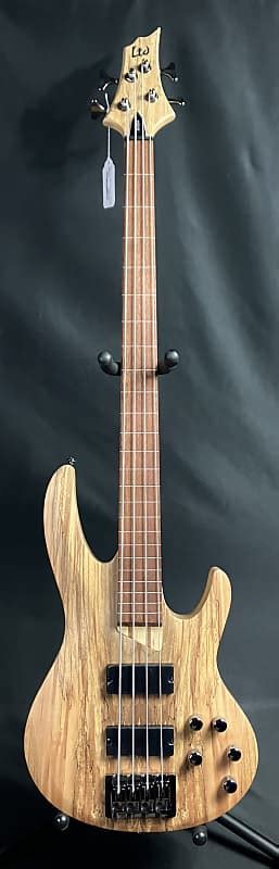 Esp Ltd B 204sm Fretless 4 String Bass Spalted Maple Reverb Canada