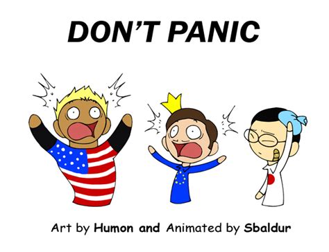 Don T Panic Animated By Sbaldur On Deviantart