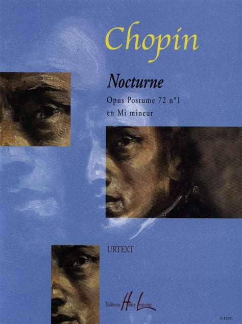 Nocturne Opus 72 1 En Mi Mineur CHOPIN Partition Piano