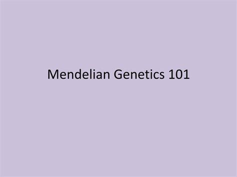 Pdf Mendelian Genetics Dokumen Tips