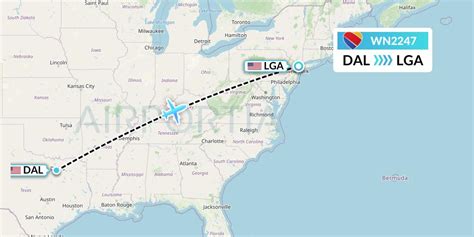 WN2247 Flight Status Southwest Airlines Dallas To New York SWA2247