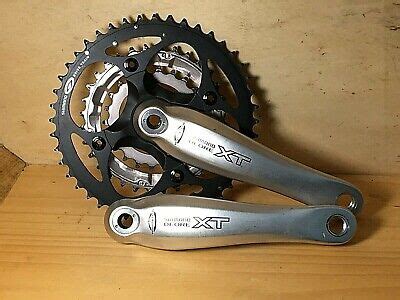 Nos Shimano Deore Crankset Octalink Brand New Mm Black Fc