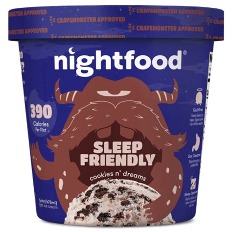 Nightfood Sleep Expert Approved Nighttime Ice Cream Cookies N