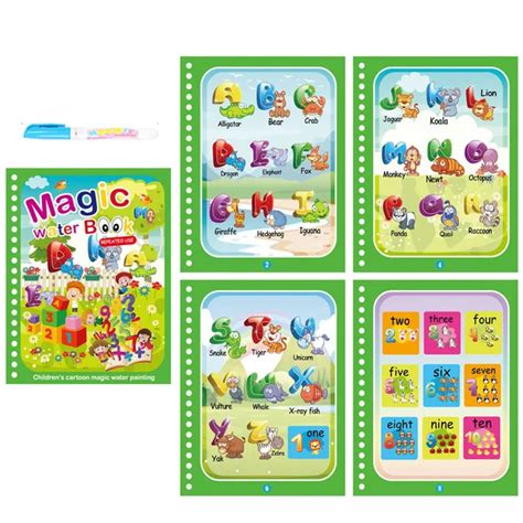 Magic Water Drawing Reusable Coloring Book - Juhi