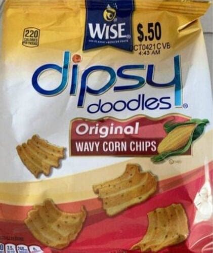 Wise Original Wavy Wise Dipsy Doodles Original Wavy Corn Chips 0