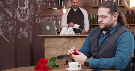 man proposing stock video footage