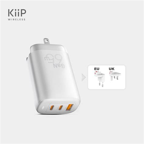 Jual Kiip Gan 65w Travel Charger Adaptor Kepala Charger Fast Charging