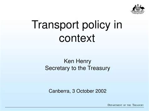 Ppt Transport Policy In Context Powerpoint Presentation Free