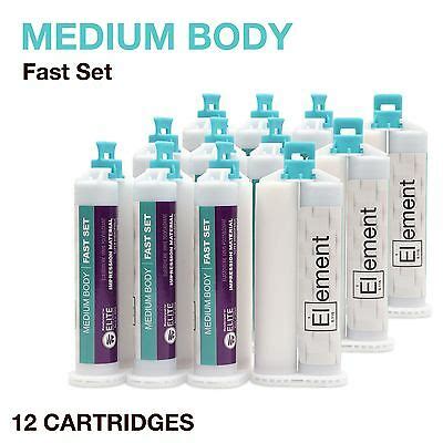 Element Medium Body Vps Pvs Impression Material Fast Set X Ml