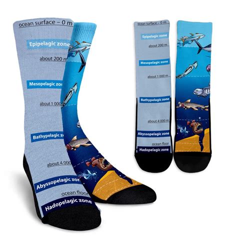 Ocean Layers Socks Groove Bags Socks Science Clothes