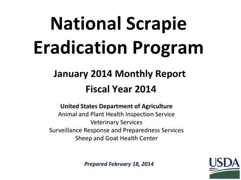 Ppt National Scrapie Eradication Program Powerpoint Presentation