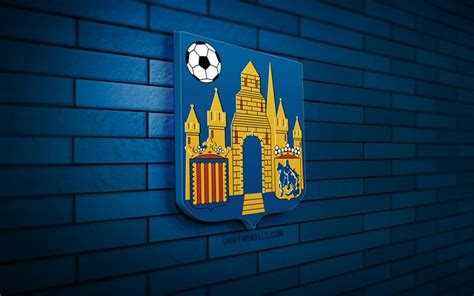 Download KVC Westerlo 3D logo, 4K, blue brickwall, Jupiler Pro League ...