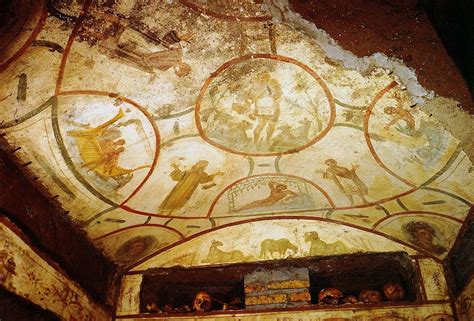 The Good Shepherd Fresco From The Catacomb Of Saints Peter And